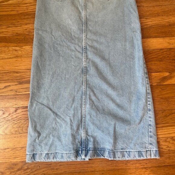 MNG Denim Long Skirt - Light Vintage Blue - Picture 4 of 4